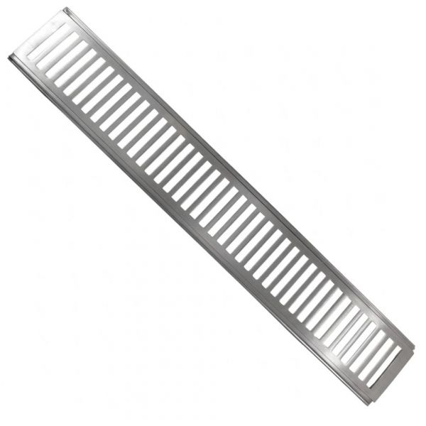 Grelha com Caixilho Escovado 100x20cm AC-Vent