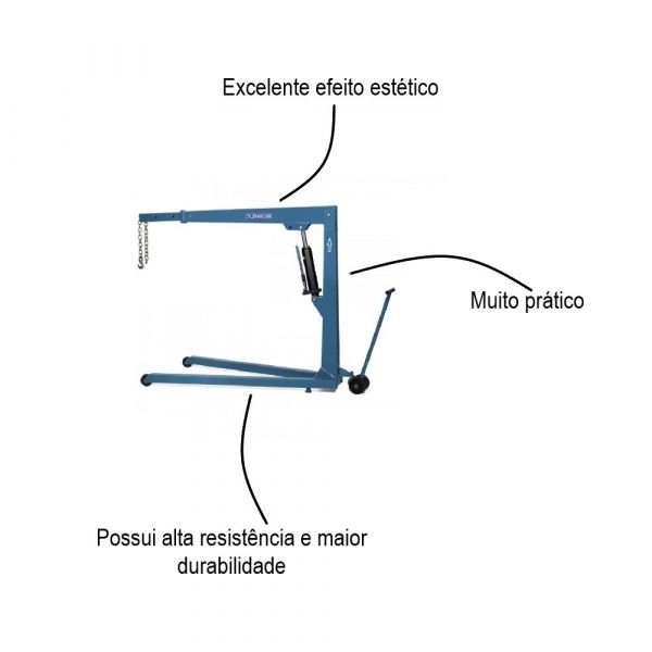 Guincho Hidráulico 1 Tonelada com Prolongador Marcon