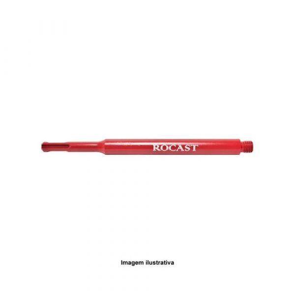 Haste para Serra Copo Diamantada com Encaixe Plus 200mm Rocast