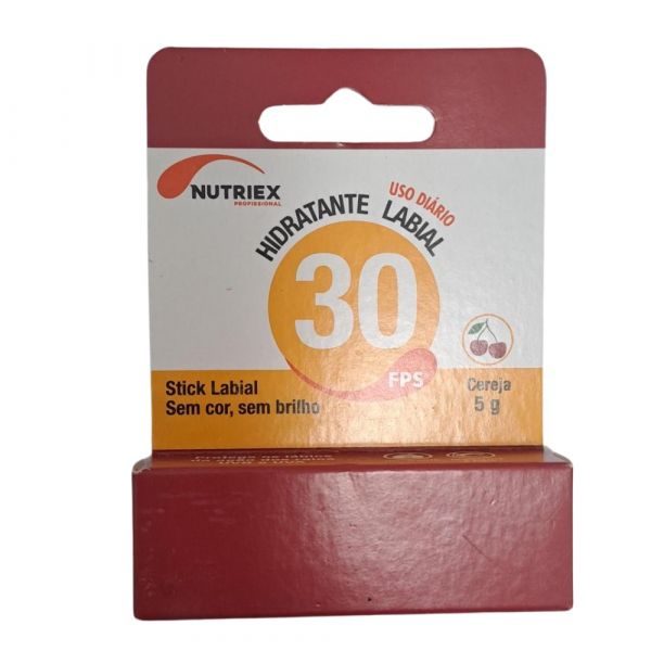 Hidratante Labial Solar Cereja Fps 30 5g Nutriex