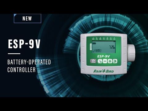 Controlador a Bateria ESP-9V 1 Estação com Solenoide Latching 9V Rain Bird