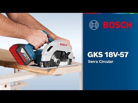 Serra Circular a bateria Bosch GKS 18V-57, 18V Sem Bateria