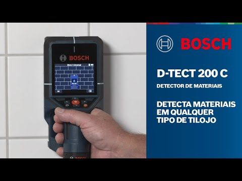 Detector e Scanner de parede Bosch D-TECT 200 C 200mm