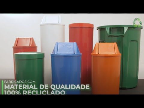 Cesto De Lixo 60 Litros Com Tampa Lar Plastic