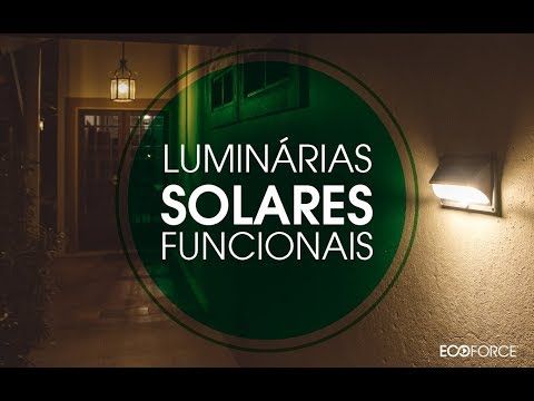 Arandela Solar com Sensor de Movimento 300 Lúmens Ecoforce 