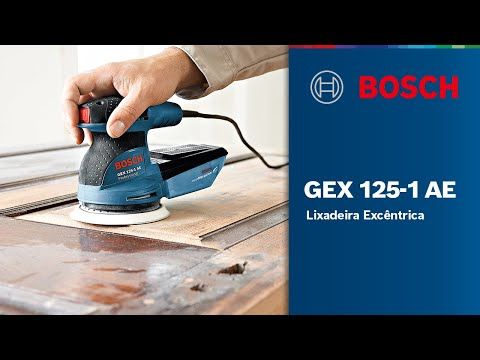 Lixadeira Orbital Bosch GEX 125-1 AE 250W 220V disco de lixa