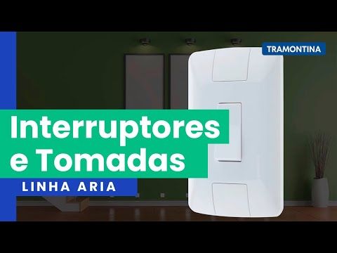 Conjunto 4x2 com 2 Interruptores Simples 6 A 250 V e 1 Tomada 2P+T 10 A 250 V Tramontina