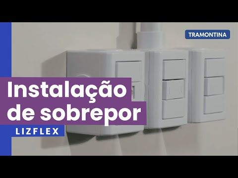 Caixa de Sobrepor com 3 Tomadas 2P+T 20 A 250 V LizFlex Branca Tramontina