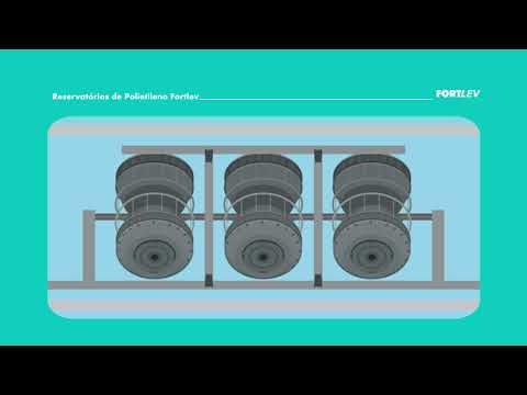 Caixa de Polietileno 5.000L Com Tampa Fortlev