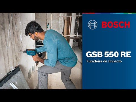 Furadeira de Impacto Bosch GSB 550 550W 220V 14 Acessórios