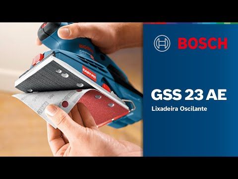 Lixadeira Orbital Bosch GSS 23 AE 160W 220V com coletor de pó