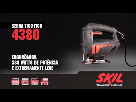 Serra Tico-Tico Skil 4380 380W 220V com 1 Lâmina de Madeira
