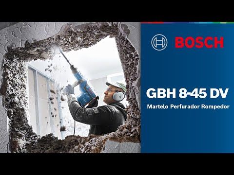 Martelete Demolidor Bosch GBH 8-45D 220V, em maleta