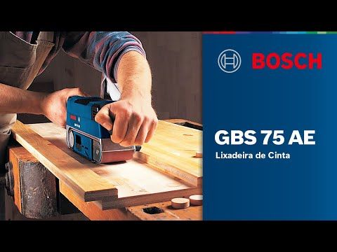Lixadeira de Cinta Bosch GBS 75 AE 750W 220V Coletor de Pó