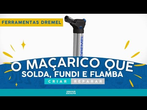 Versaflame Mini-Maçarico a Gás com 7 Acessórios