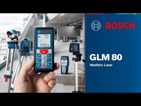 Trena Laser até 80M GLM-80 com Bolsa de proteção Bosch 