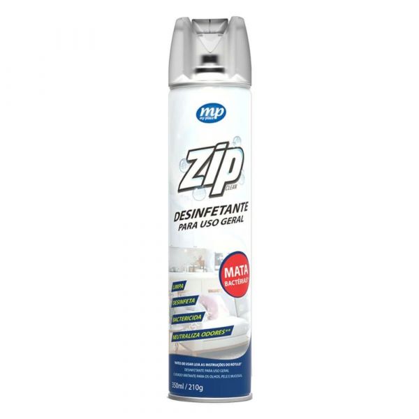 Desinfetante Spray Zip Para Uso Geral 350ml Mundial Prime