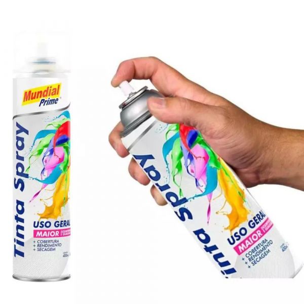 Tinta Spray Verniz 400ml Mundial Prime