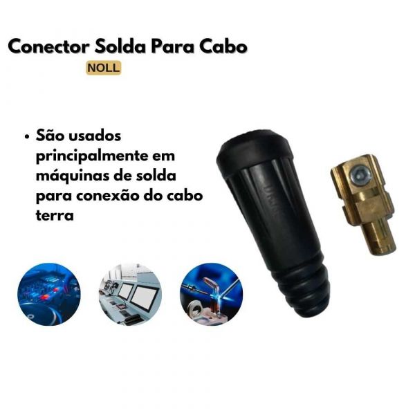 Conector Solda Para Cabo Er Macho 13mm Noll