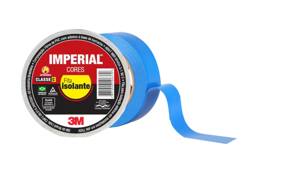 Fita Isolante Imperial Slim Azul 18mmx20m 3M