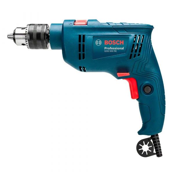 Furadeira de Impacto Bosch GSB 550 550W 220V 34 Acessórios