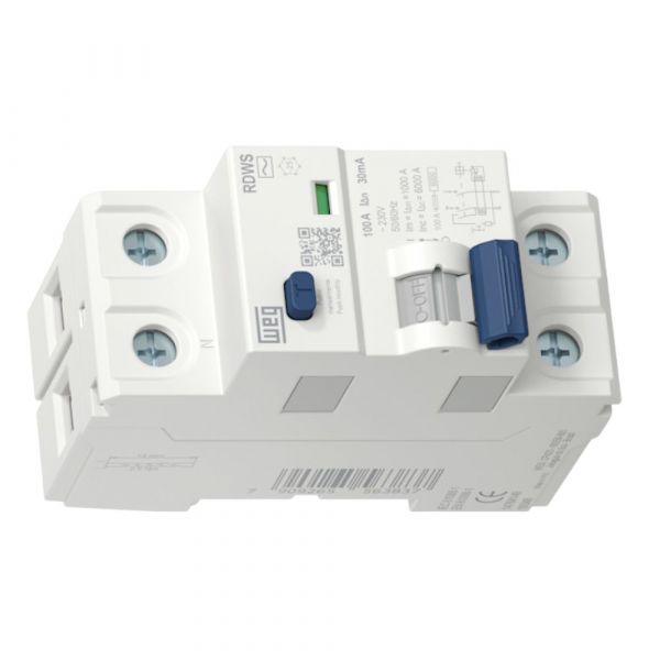 Interruptor Diferencial Residual RDWS-AC-30-63-2-D62 2 Polos Weg