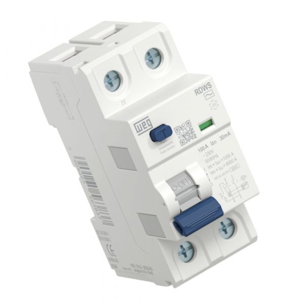 Interruptor Diferencial Residual RDWS-AC-30-63-2-D62 2 Polos Weg