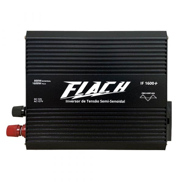 Inversor De Tensão 12V/127V 800W Nominal com Pico 1.600W Flach