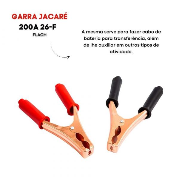 Garra Jacaré 200A 26-F Flach