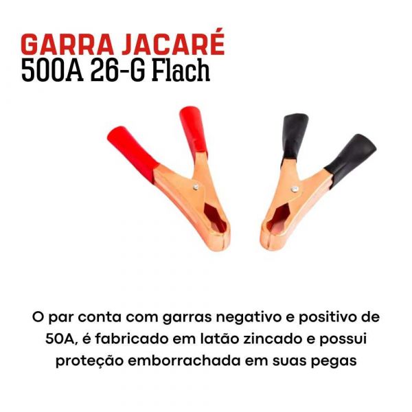 Garra Jacaré 50A 26-E Flach