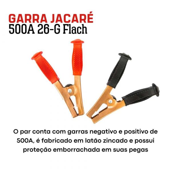 Garra Jacaré 500A 26-G Flach