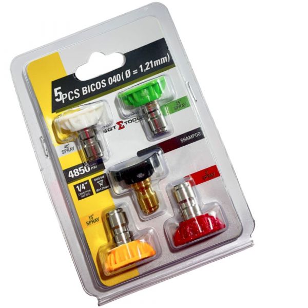 Jogo 5 Bicos 040 (Diâmetro 1.21mm) Sigma Tools