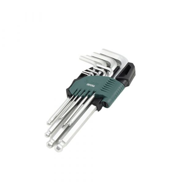 Jogo Chave Hexagonal Abaulada Longa 9 Peças 1,5mm a 10mm Sata 