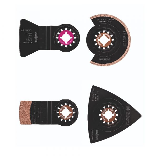 Jogo de acessórios para multicortadora Bosch para azulejos de juntas finas 4 peças