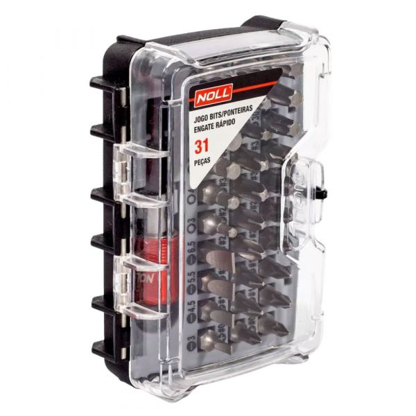 Jogo de Bits e Ponteiras Engate Rápido 31 Peças Noll