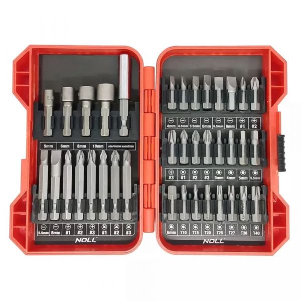 Jogo de Bits/Ponteiras e Soquetes 37 Peças Noll