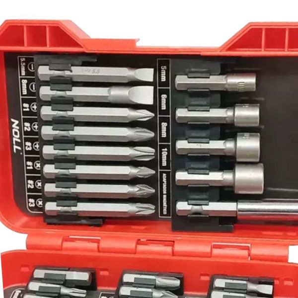 Jogo de Bits/Ponteiras e Soquetes 37 Peças Noll