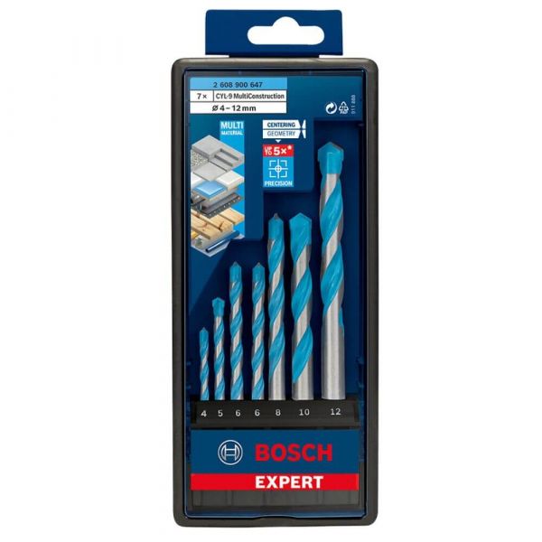 Jogo de Brocas CYL-9 Multcons 7 Peças Ø 4-5-6-6-8-10-12mm Bosch 