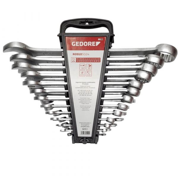 Jogo de Chaves Combinadas 12 peças 6 a 22mm Gedore Red