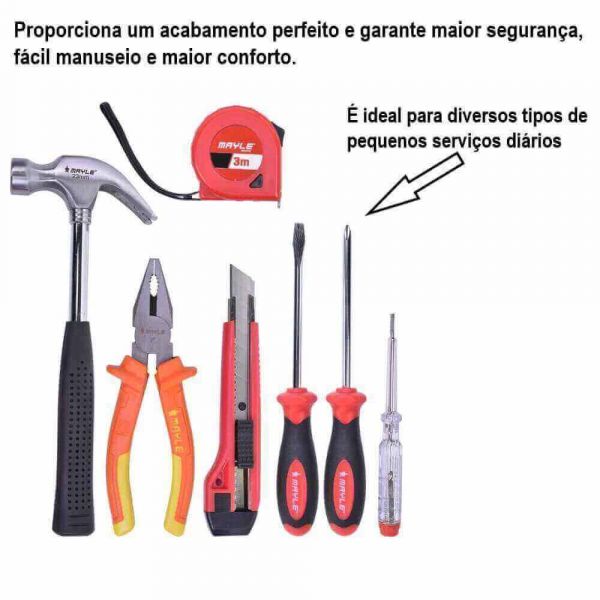 Jogo De Ferramenta 7 Peças Mayle 110007