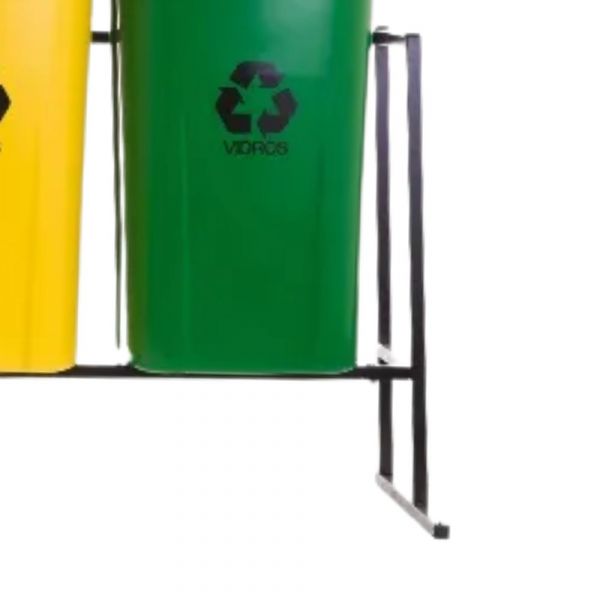 Jogo de Lixeiras Seletiva 60 Litros Kit com 4 Lixeiras Lar Plásticos