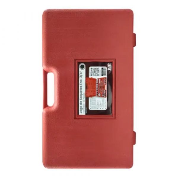 Jogo Soquete Estriado 3/4” 20 Peças VIP