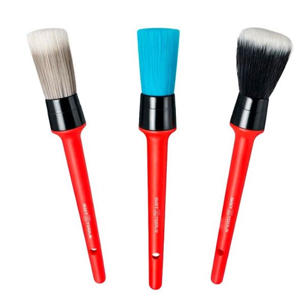 Kit 3 Pincéis Super Macio, Macio e Médio Sigma Tools