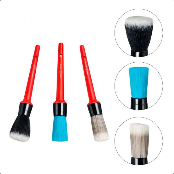 Kit 3 Pincéis Super Macio, Macio e Médio Sigma Tools