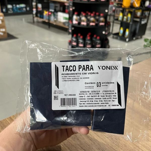 Kit 3 Tacos para Acabamento em Vidros Lona Vonixx