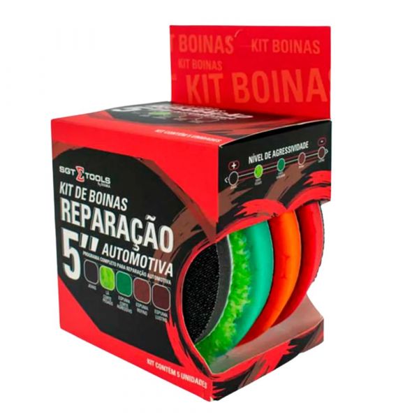 Kit 5 Boinas Reparação Automotiva 5 Pol. Sigma Tools