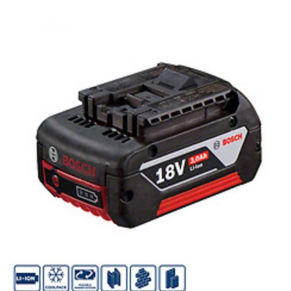 Kit Bosch 2 baterias GBA 18V 4,0Ah e Carregador GAL 1880 CV 220V