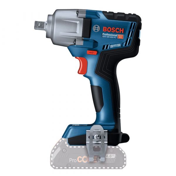 Kit Chave de Impacto GDS 18V-450 PC + 2 Baterias GBA 18V 4Ah + Carregador GAL 18V-40 Bosch