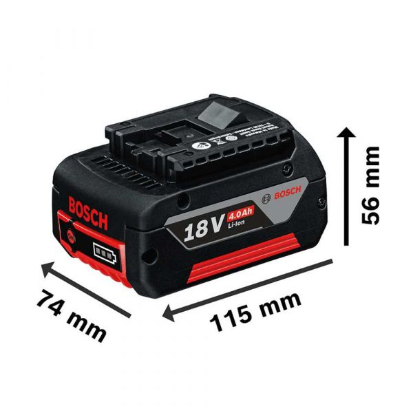 Kit de 2 Baterias GBA 18V 4Ah + Carregador de baterias Bosch GAL 18V-40 Bivolt