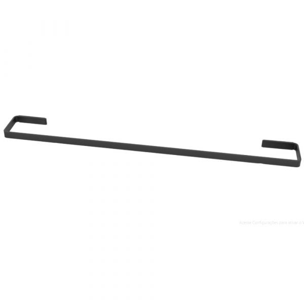 Kit de Acessórios para Banheiro Soft Black 5 Peças Metais Premium